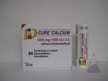 DCURE CALCIUM 1000MG KAUWTABLET (84TABL)