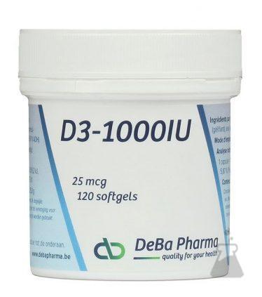 DEBA D3 25MCG 1000 IU (120CAPS)
