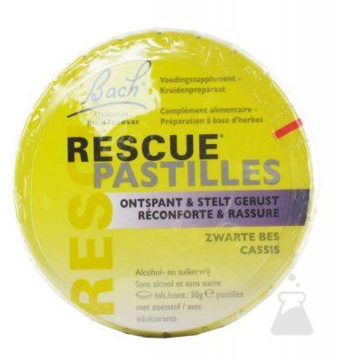 BACH FLOWER RESCUE PASTILLES ZWART BES (50G)