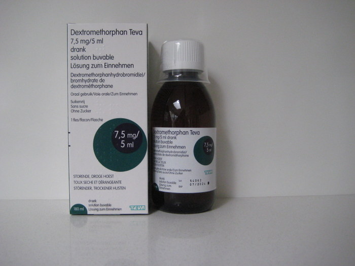 DEXTROMETHORPHAN TEVA SIROOP 7,5MG/5ML (180ML)