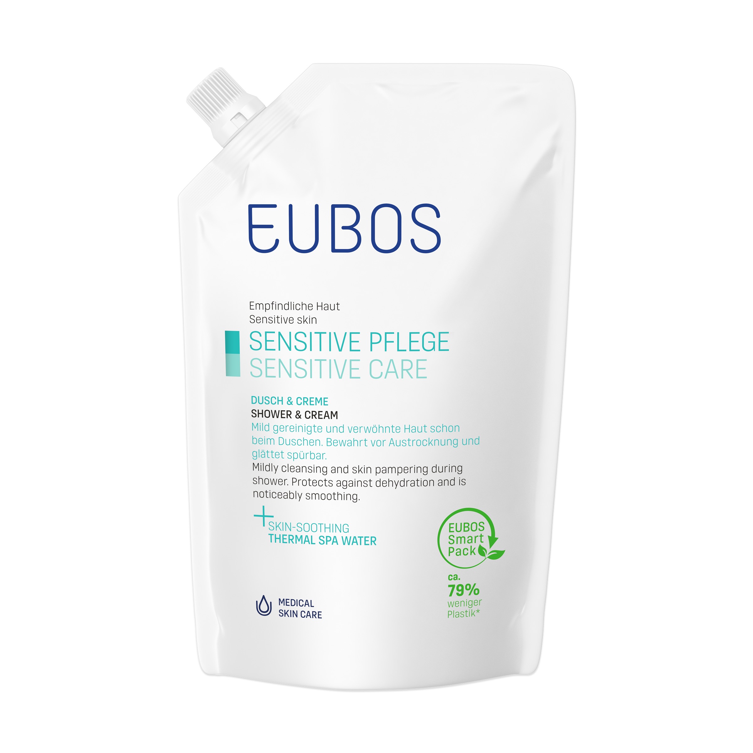 EUBOS DOUCHECREME SENSITIVE NAVULLING (400ML)