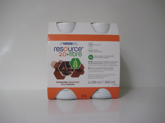 RESOURCE 2.0 +FIBRE CHOCOLADE (4X200ML)