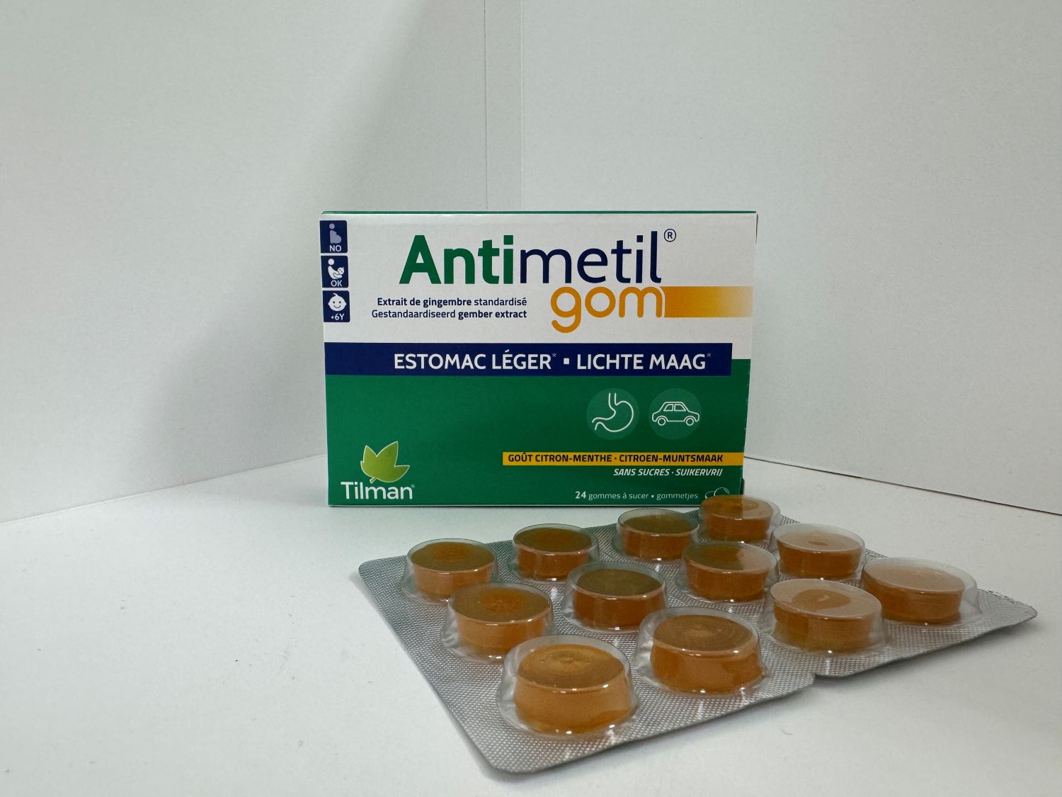 ANTIMETIL GOMMETJES (24STUK)