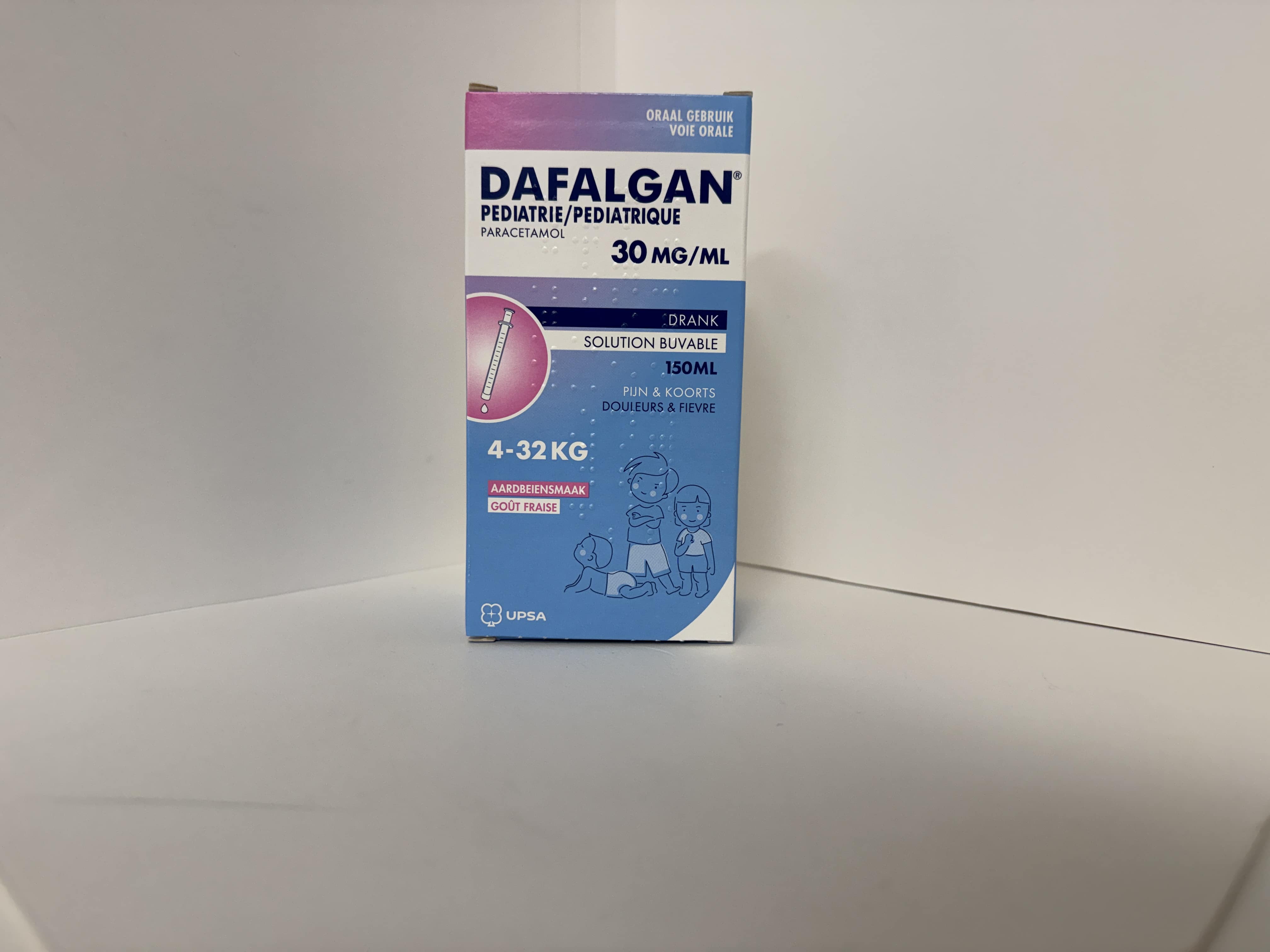 DAFALGAN PEDIATRIE DRINKBARE OPLOSSING (150ML)