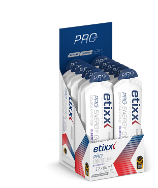 ETIXX DBL CARB ENERG GEL BLUEB (12X60ML)