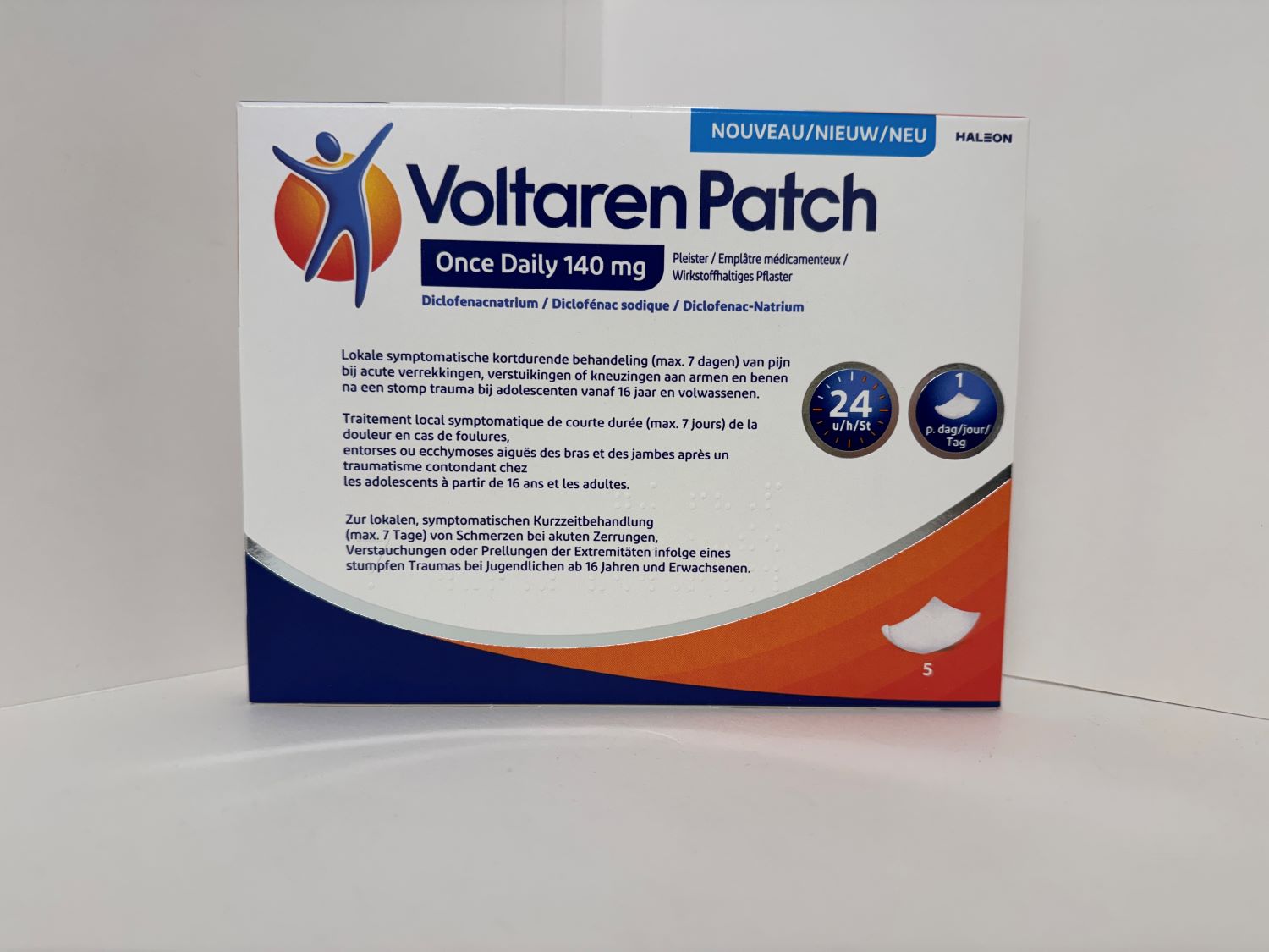 VOLTAREN PATCH ONCE DAILY 140MG (5STUK)